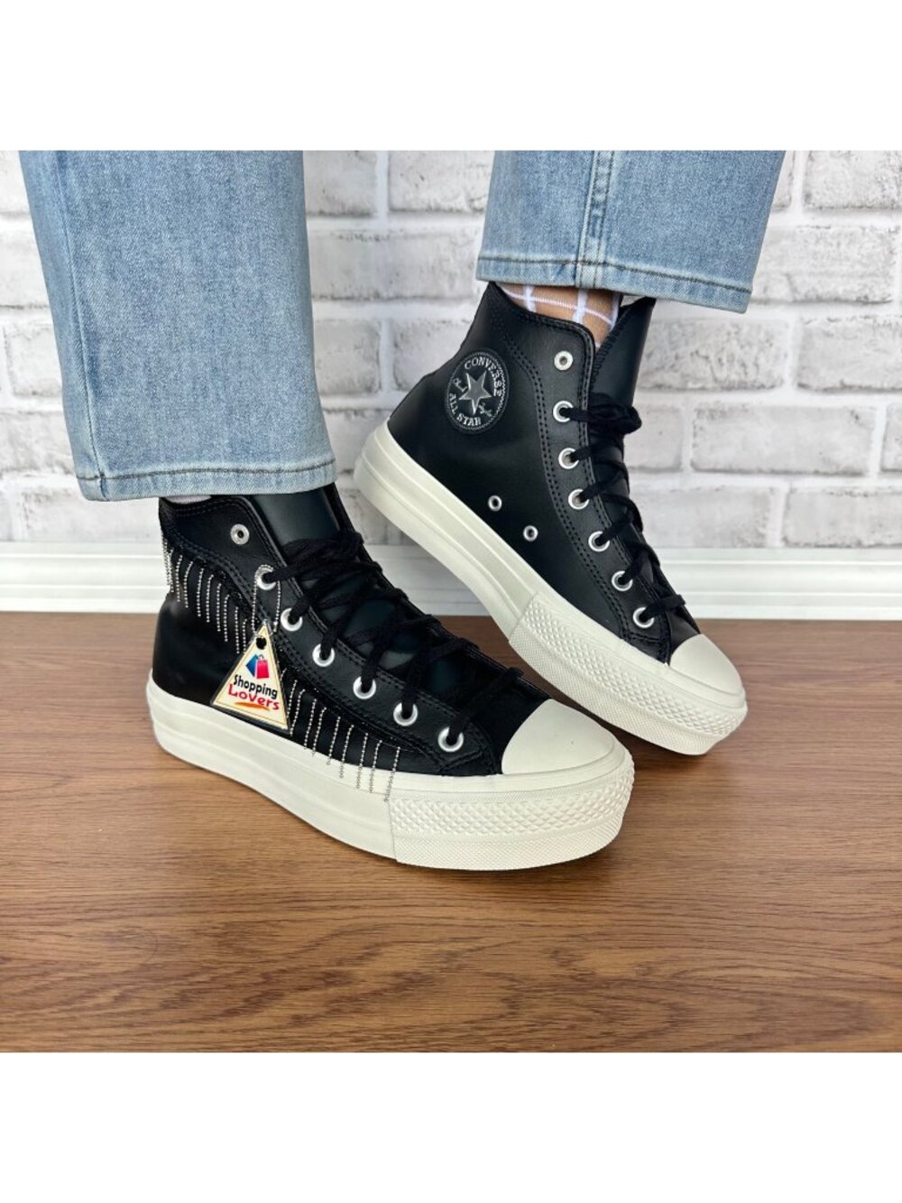 ⭐Converse Chuck Taylor All Star Platform Western Chain Sz 8 Womens Shoes A15473C